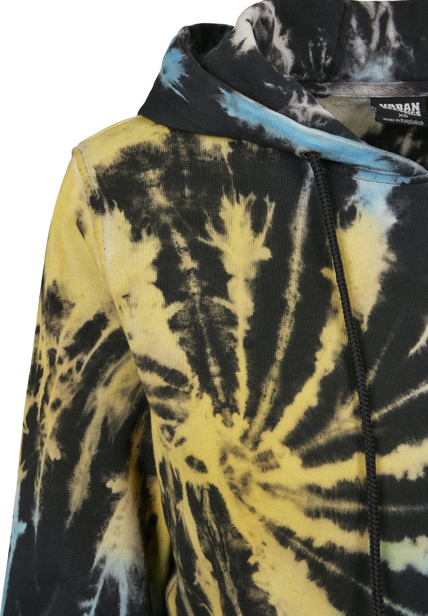 URBAN CLASSICS Ladies Tie Dye Hoody - Sweat À Capuche - Black 10 URBAN CLASSICS Ladies Tie Dye Hoody - Sweat À Capuche - Black – Image 8