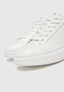 PULL & BEAR Casual Platform - Baskets Basses - White -Next Soldes 1d7da475e0924a96ad41e246166ff040