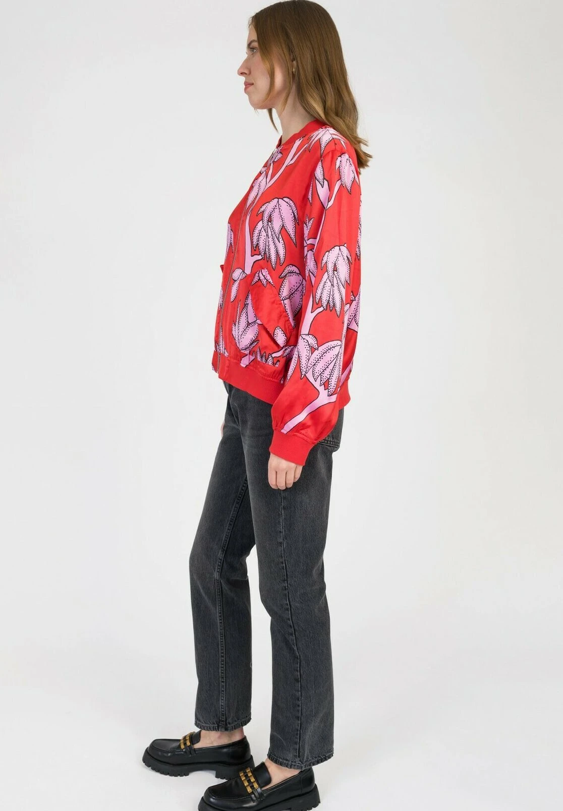 Printed And Zipped Sylvio - Blouson Bomber - Aubrey Sanguine 6 Printed And Zipped Sylvio - Blouson Bomber - Aubrey Sanguine – Image 4