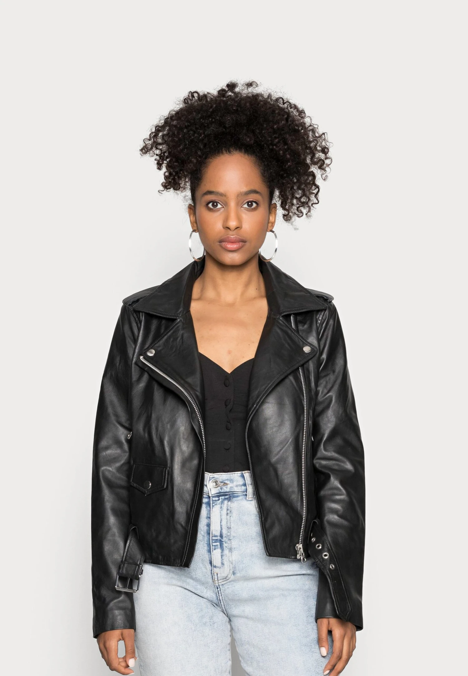 Object Objnandita - Veste En Cuir - Black 3 Object Objnandita - Veste En Cuir - Black