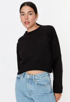 Trendyol Gewoontjes - Sweatshirt - Black -Next Soldes 1f937babb84540da93479fb254680c31