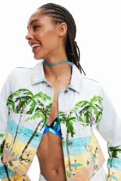 Desigual Chaq Invar - Veste En Jean - Water Blue -Next Soldes 1f9ed92b200d48e8a4027a034e33e6c1