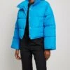 NA-KD Kurze Gefütterte Mit Druckknöpfen - Veste D'Hiver - Blue -Next Soldes 200eca5201fb4d8b9f17b44469f02d0a