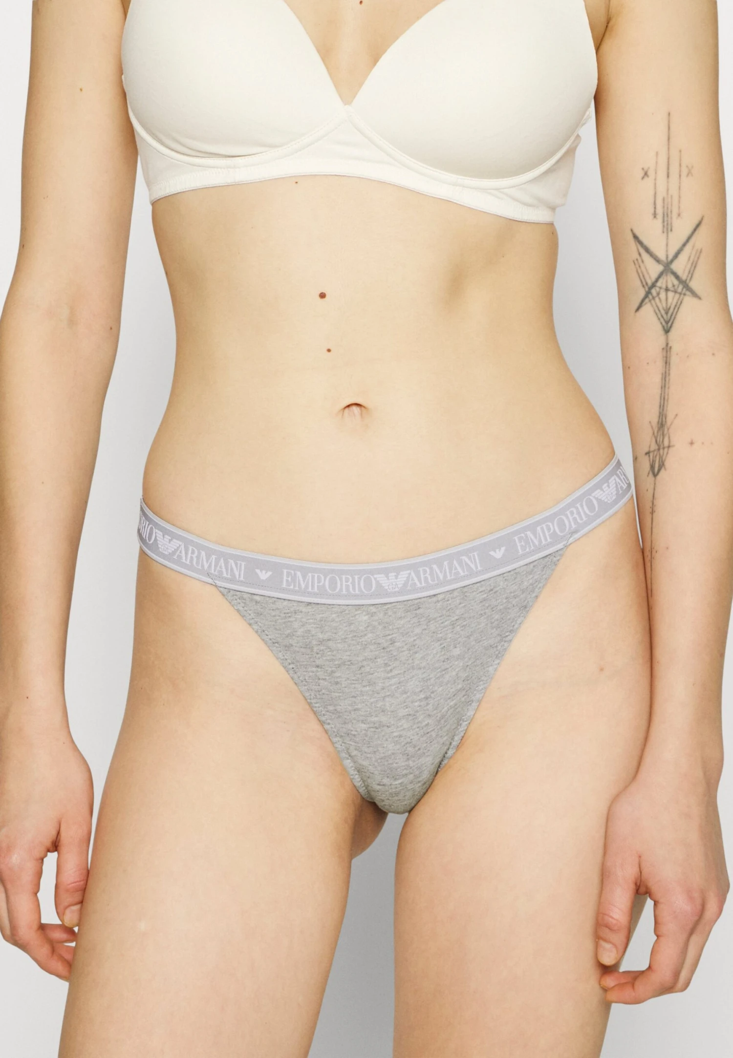 Emporio Armani Thong Iconic Logoband 2 Pack - String - Light Grey Melange 4 Emporio Armani Thong Iconic Logoband 2 Pack - String - Light Grey Melange – Image 2