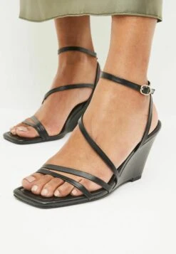Next Forever Comfort Strappy Standard - Sandales Compensées - Black