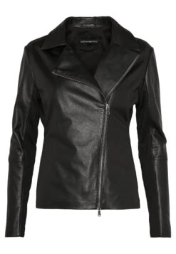Emporio Armani Caban Coat - Veste En Cuir - Black -Next Soldes 23f0e8dad2634e1c9fc43b21cb50be80