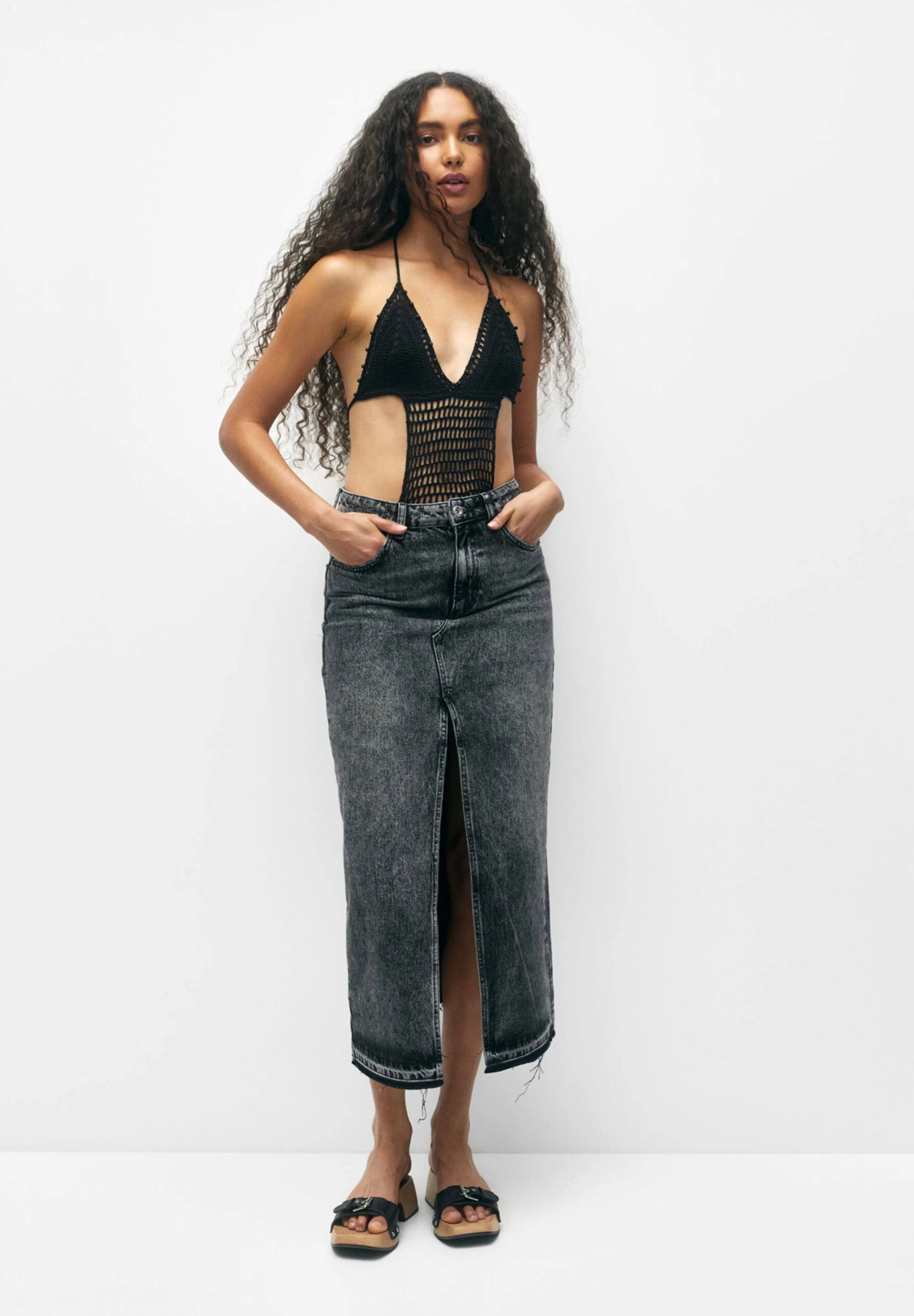 PULL & BEAR Crochet With Beading - Body - Black 4 PULL & BEAR Crochet With Beading - Body - Black – Image 2