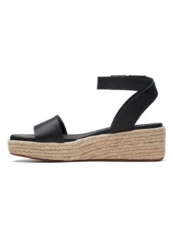 Clarks Kimmei Ivy - D - Sandales Compensées - Black