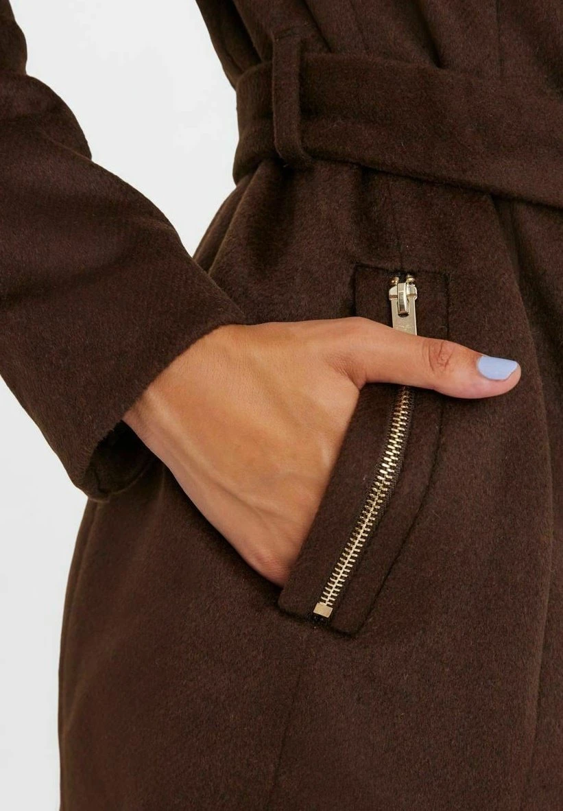 Vero Moda Vmtwodope Belt Jacket - Manteau Court - Coffee Bean 6 Vero Moda Vmtwodope Belt Jacket - Manteau Court - Coffee Bean – Image 4