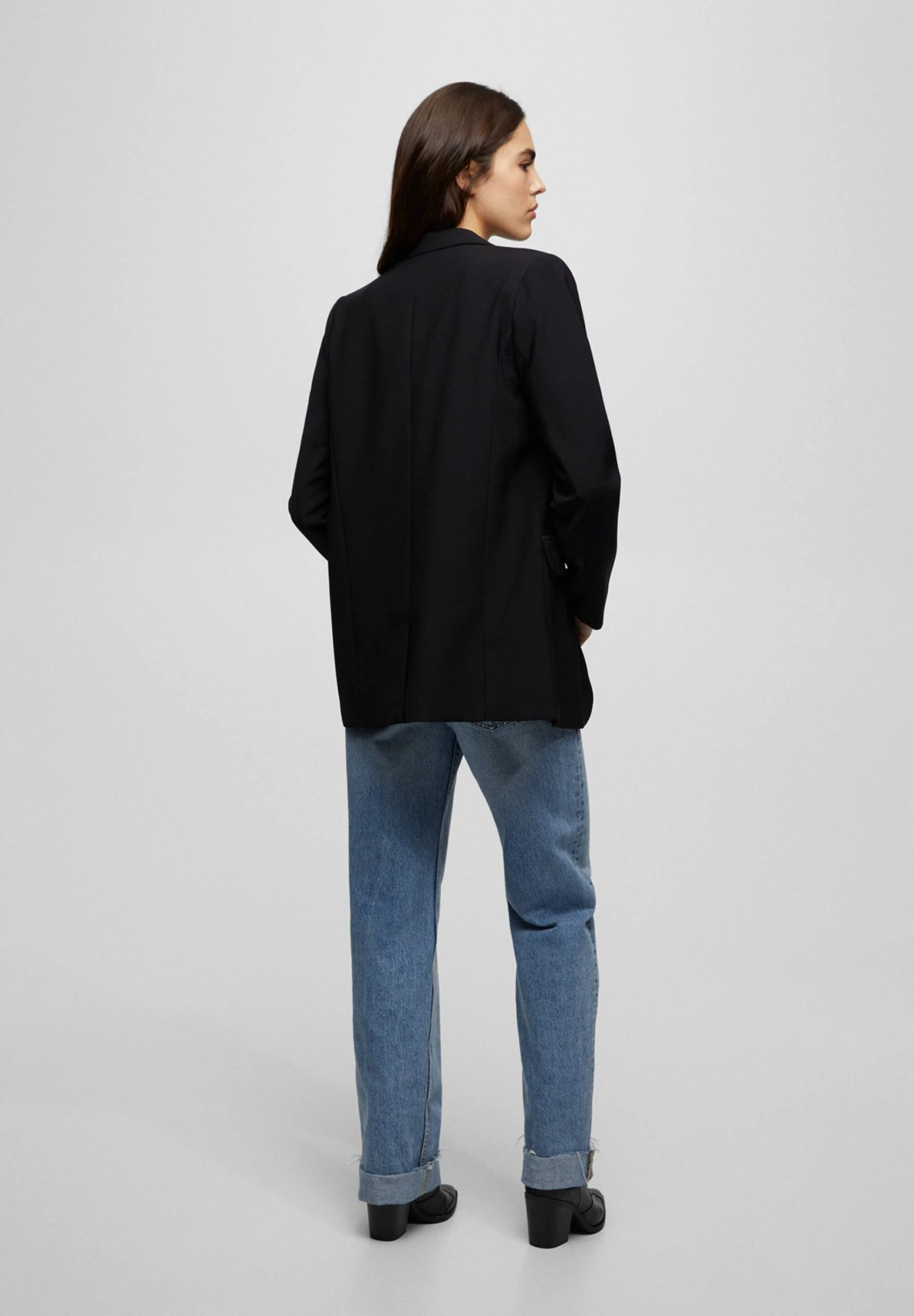 PULL & BEAR Basic Coloured - Blazer - Black 5 PULL & BEAR Basic Coloured - Blazer - Black – Image 3
