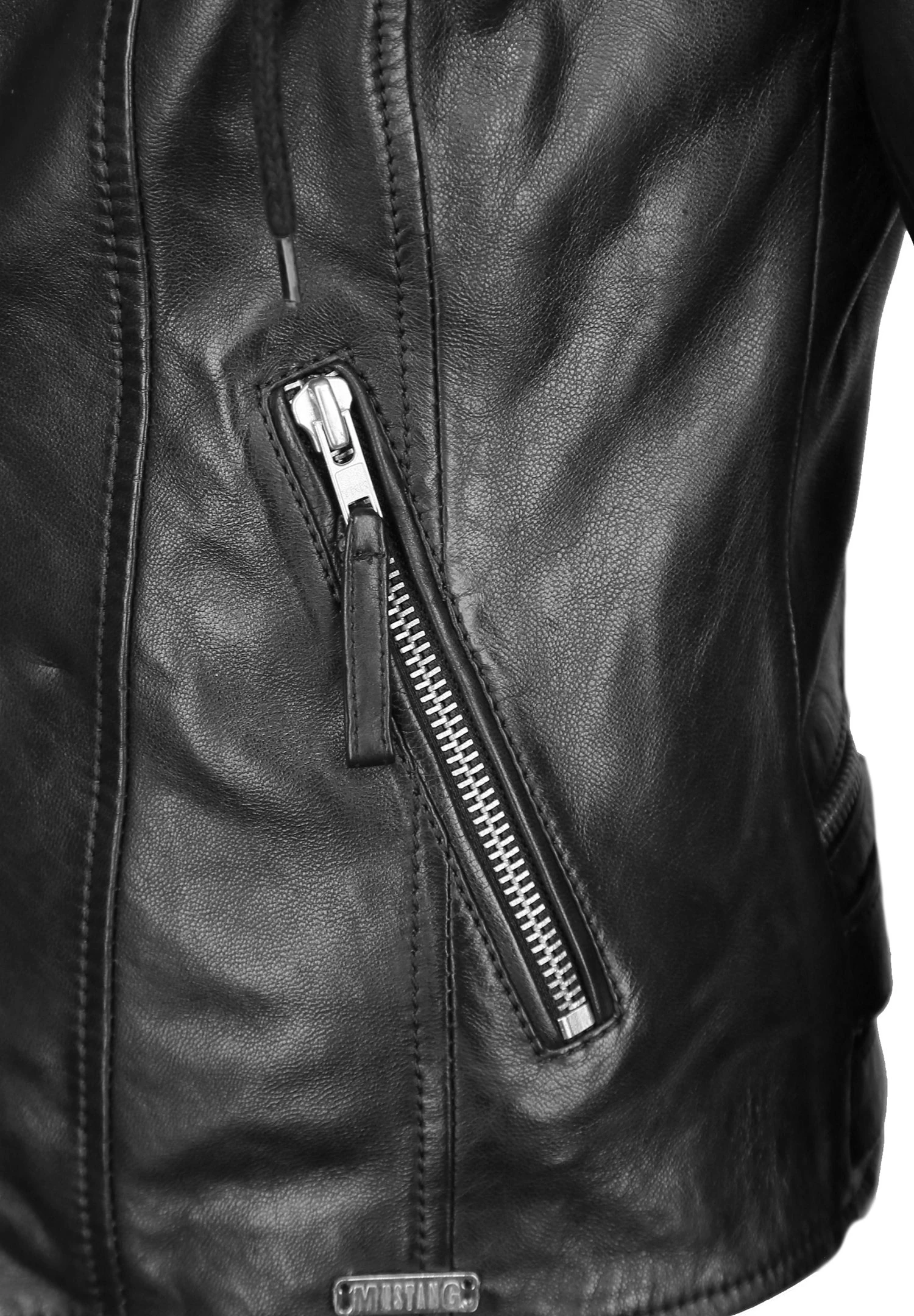 Mustang Veste En Cuir - Schwarz 5 Mustang Veste En Cuir - Schwarz â Image 3