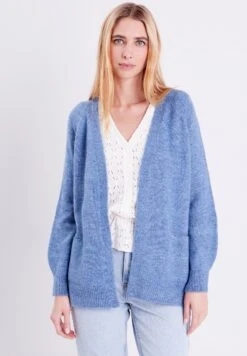 Mit Taschen - Gilet - Bleu Lavande