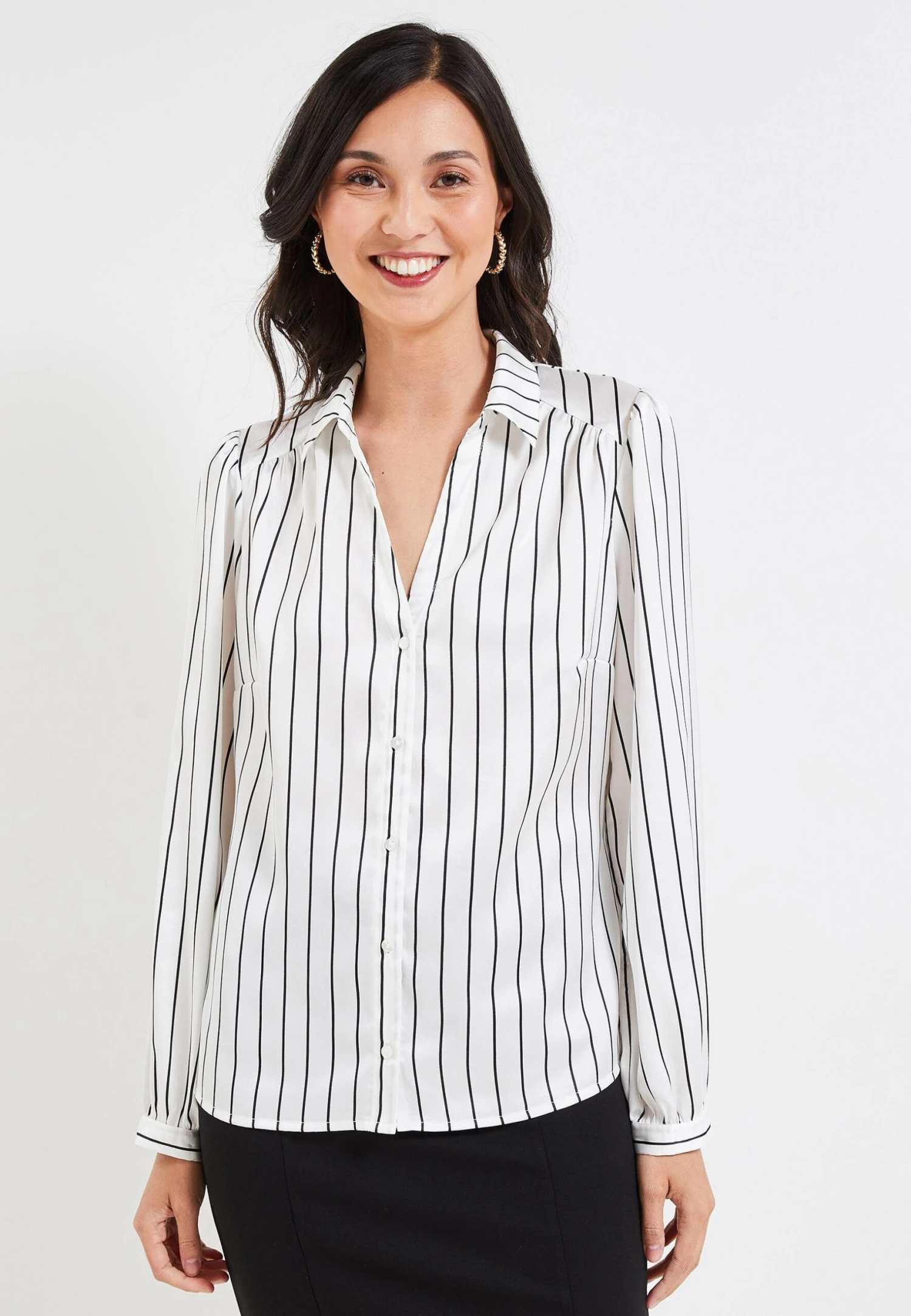 À Manches Longues - Chemisier - Blanc 3 À Manches Longues - Chemisier - Blanc