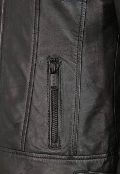 Mustang Veste En Cuir - Black -Next Soldes 297848e2ad9340459d3ce3cd7afa5a3c