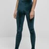 URBAN CLASSICS Ladies High Waist Velvet Leggings - Legging - Teal 2 URBAN CLASSICS Ladies High Waist Velvet Leggings - Legging - Teal -Next Soldes 29ab3187204741d9b6a8bb496d7a5693