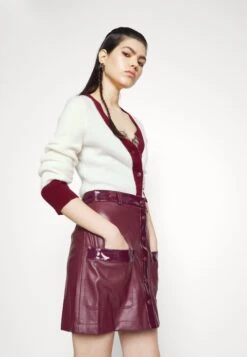 Staud Paper Skirt - Minijupe - Plum -Next Soldes 2a0acb060bed48078c638a0ef17d2607