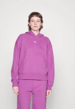 Calvin Klein Jeans Micro Monologo - Sweat À Capuche - Iris Orchid