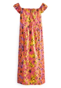 Next Off Shoulder Halter Summer Standard - Robe Longue - Pink Floral -Next Soldes 2b0edd82a0894c50b2aec7d76b5535fb