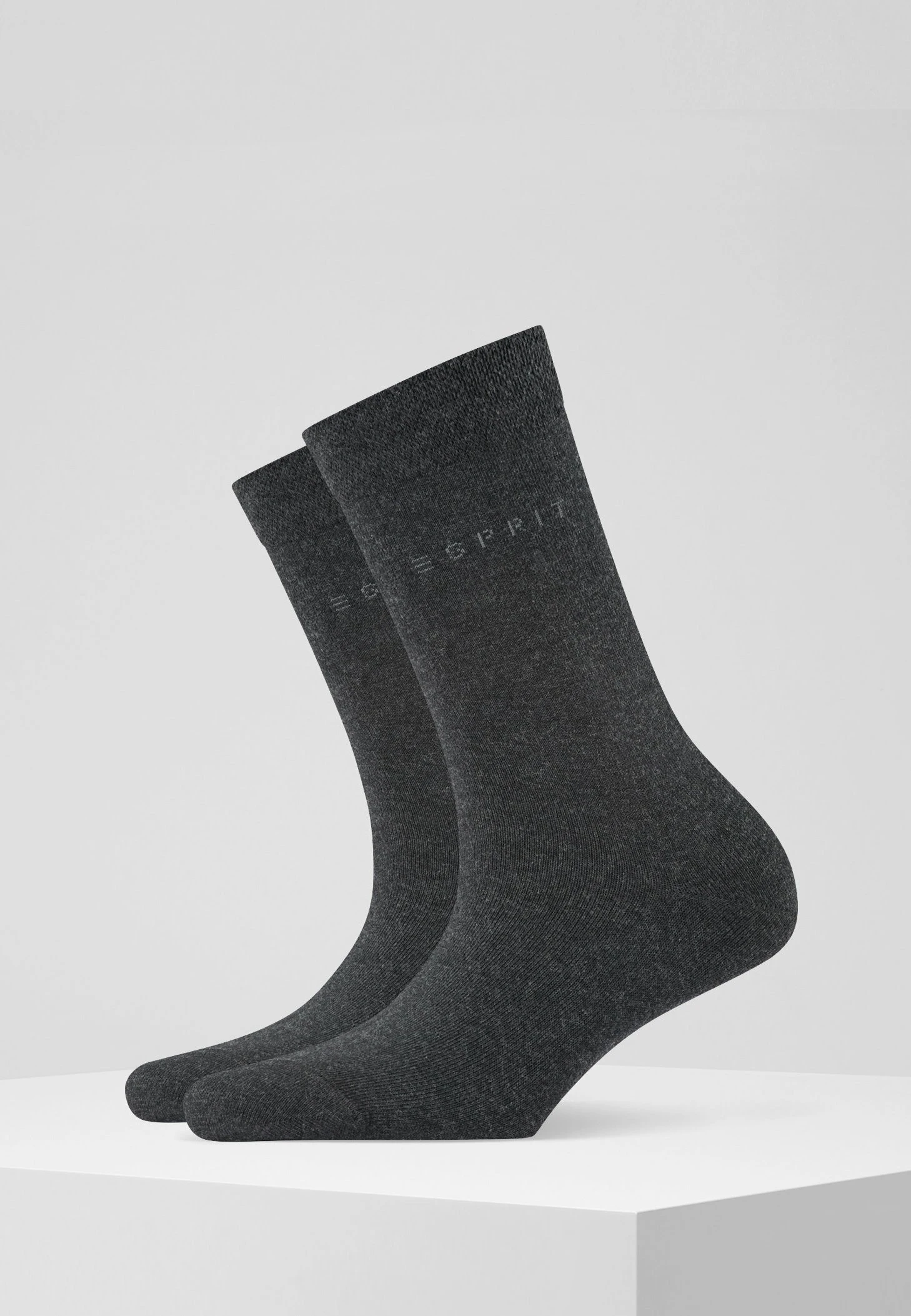 ESPRIT Basic Easy 2-Pack Uni - Chaussettes - Anthra.Mel 4 ESPRIT Basic Easy 2-Pack Uni - Chaussettes - Anthra.Mel – Image 2