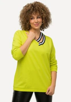 Ulla Popken Statement-Bänder V-Ausschnitt Langarm - Sweatshirt - Limette 10 Ulla Popken Statement-Bänder V-Ausschnitt Langarm - Sweatshirt - Limette -Next Soldes 2b655e5cb6c14402ac2bf3684958e62d