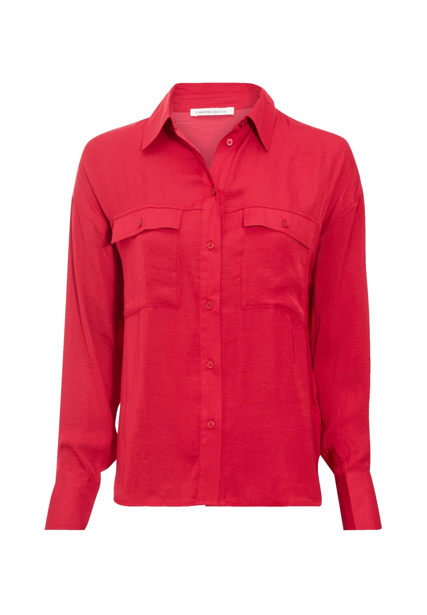 Langärmliges - Chemisier - Rouge Clair 7 Langärmliges - Chemisier - Rouge Clair – Image 5