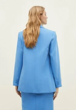 Stradivarius Straight Fit - Manteau Court - Mottled Light Blue -Next Soldes 2f2a2c31eebe4dae88abfc45f352d358