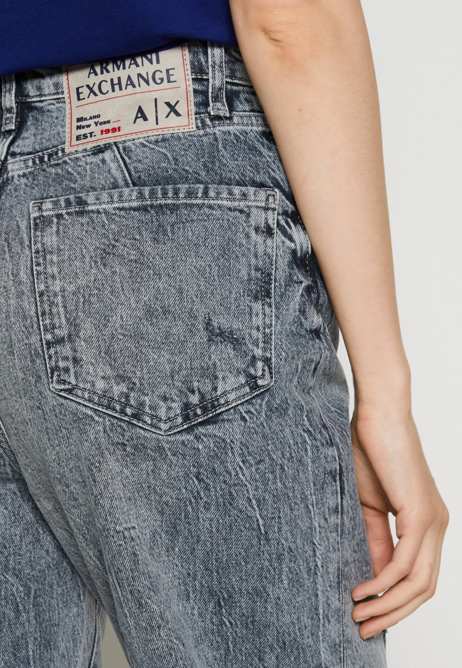 Armani Exchange 5 Pockets Pant - Jean Droit - Indigo Denim 6 Armani Exchange 5 Pockets Pant - Jean Droit - Indigo Denim â Image 4