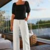 Next Puff Sleeve Square Neck Summer Petite - Blouse - Black 1 Next Puff Sleeve Square Neck Summer Petite - Blouse - Black -Next Soldes 30251c45a2014087a0dd61127bf8269b