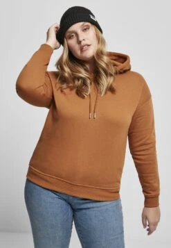 URBAN CLASSICS Ladies Hoody - Sweat À Capuche - Toffee