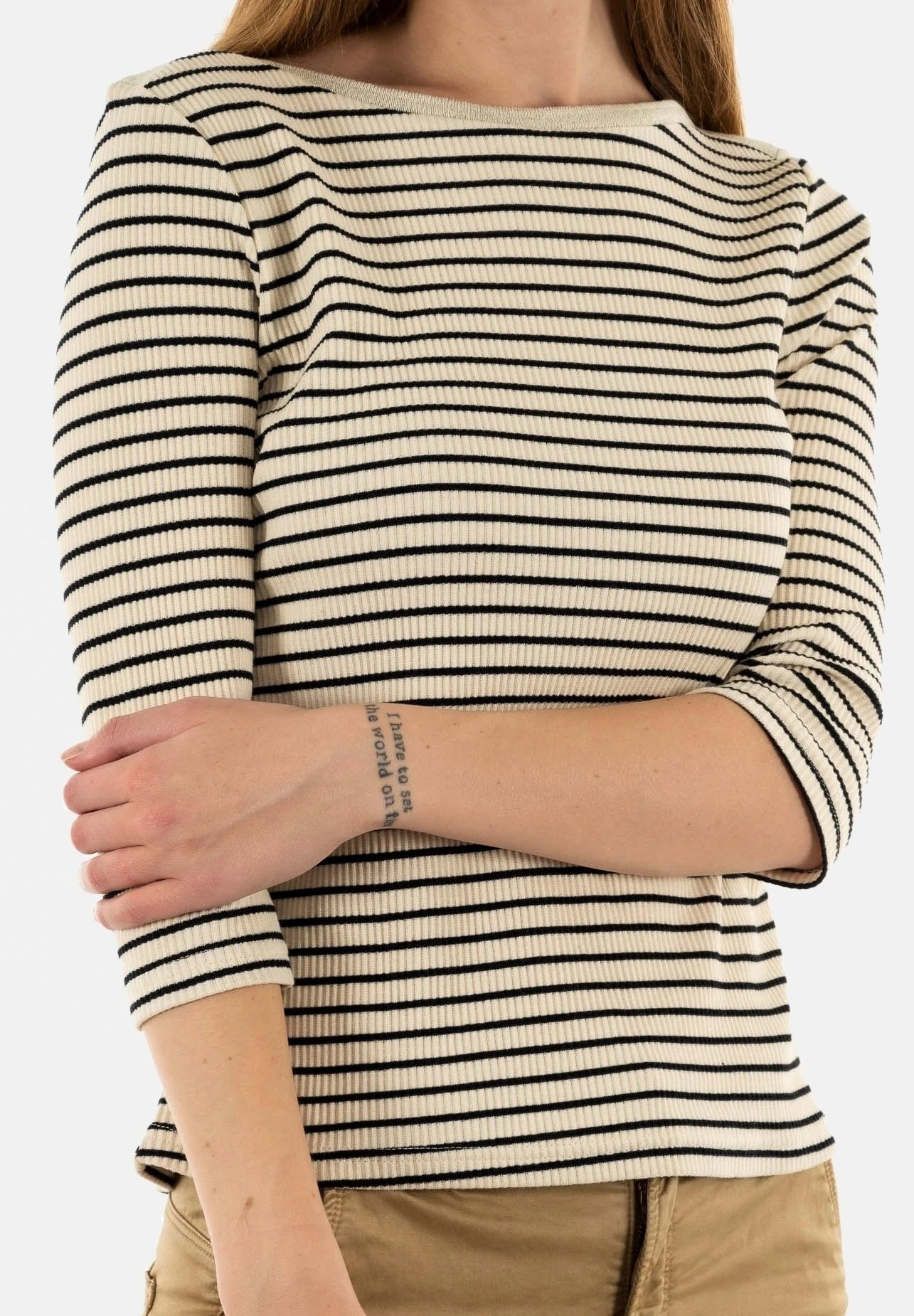 GRACE & MILA Inaki_12010 - T-Shirt À Manches Longues - Beige 5 GRACE & MILA Inaki_12010 - T-Shirt À Manches Longues - Beige – Image 3