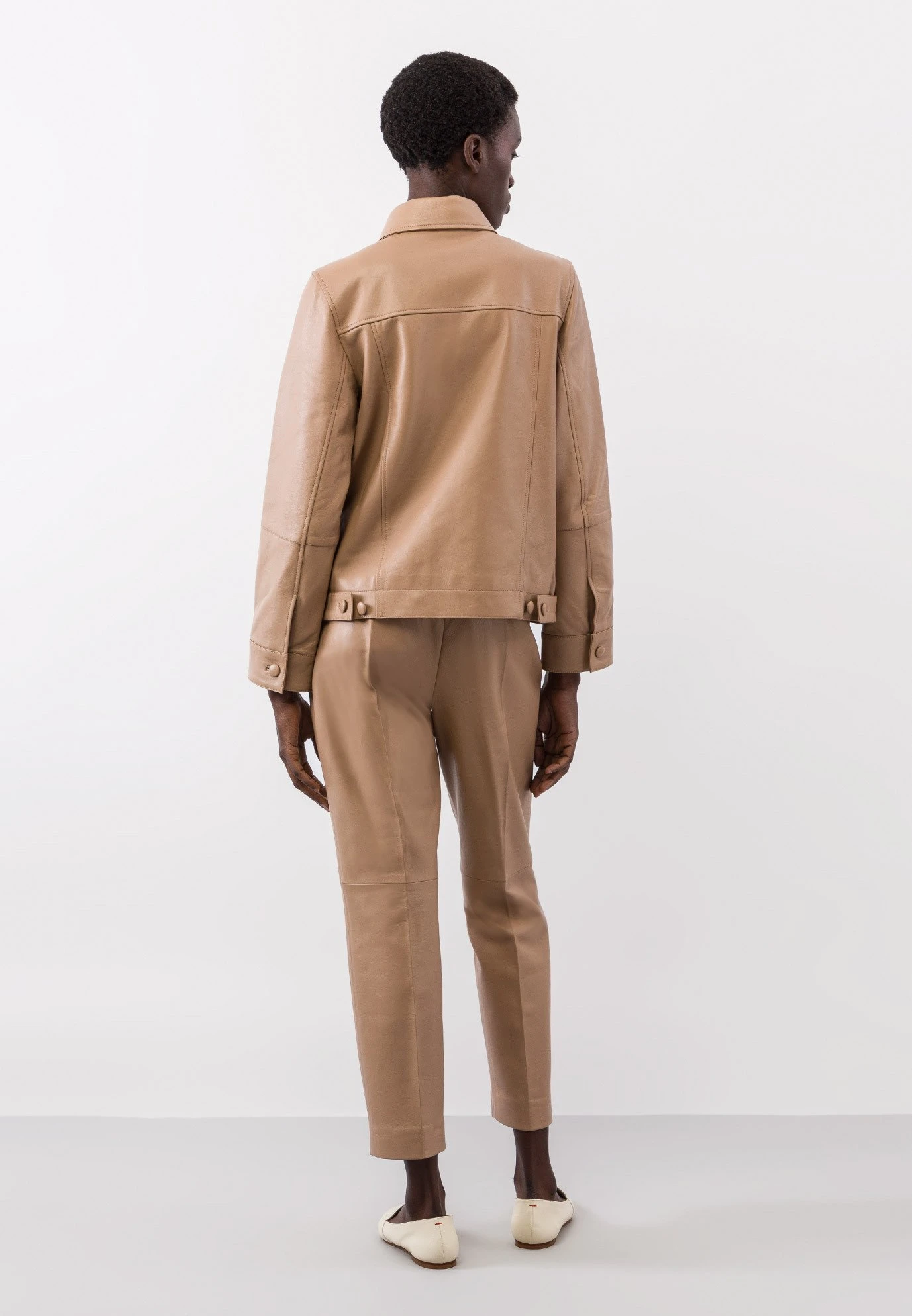 IVY OAK Veste En Cuir - Camel 4 IVY OAK Veste En Cuir - Camel – Image 2