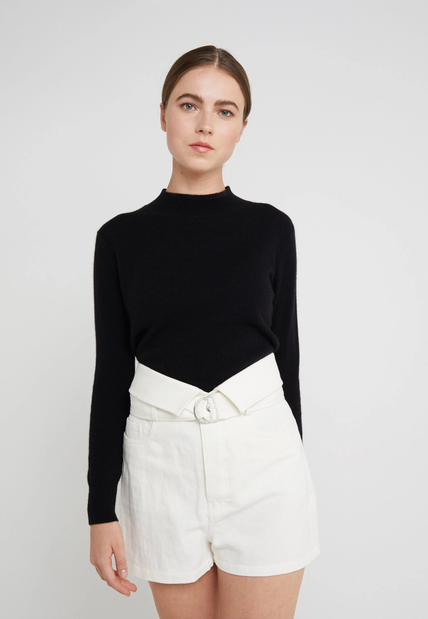 Mockneck - Pullover - Black 3 Mockneck - Pullover - Black