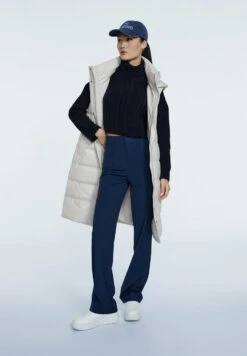 Stradivarius Cropped Mit Zopfmuster - Pullover - Dark Blue