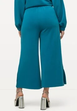 Ulla Popken Weites Bein Elastikbund Mix - Pantalon Classique - Kräftiges Petrol -Next Soldes 31460250fdac4b129faa48532ecdc784