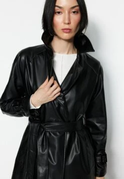 Trendyol Trench - Black -Next Soldes 31a706dac7914c9184c5846400942ff1