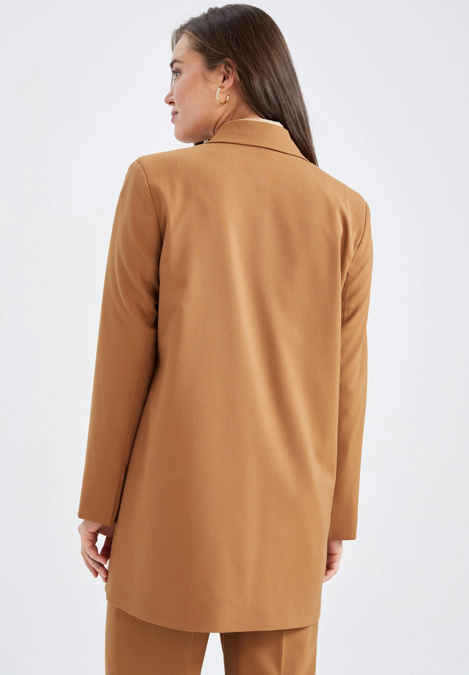 DeFacto Regular Fit - Manteau Court - Brown 5 DeFacto Regular Fit - Manteau Court - Brown – Image 3