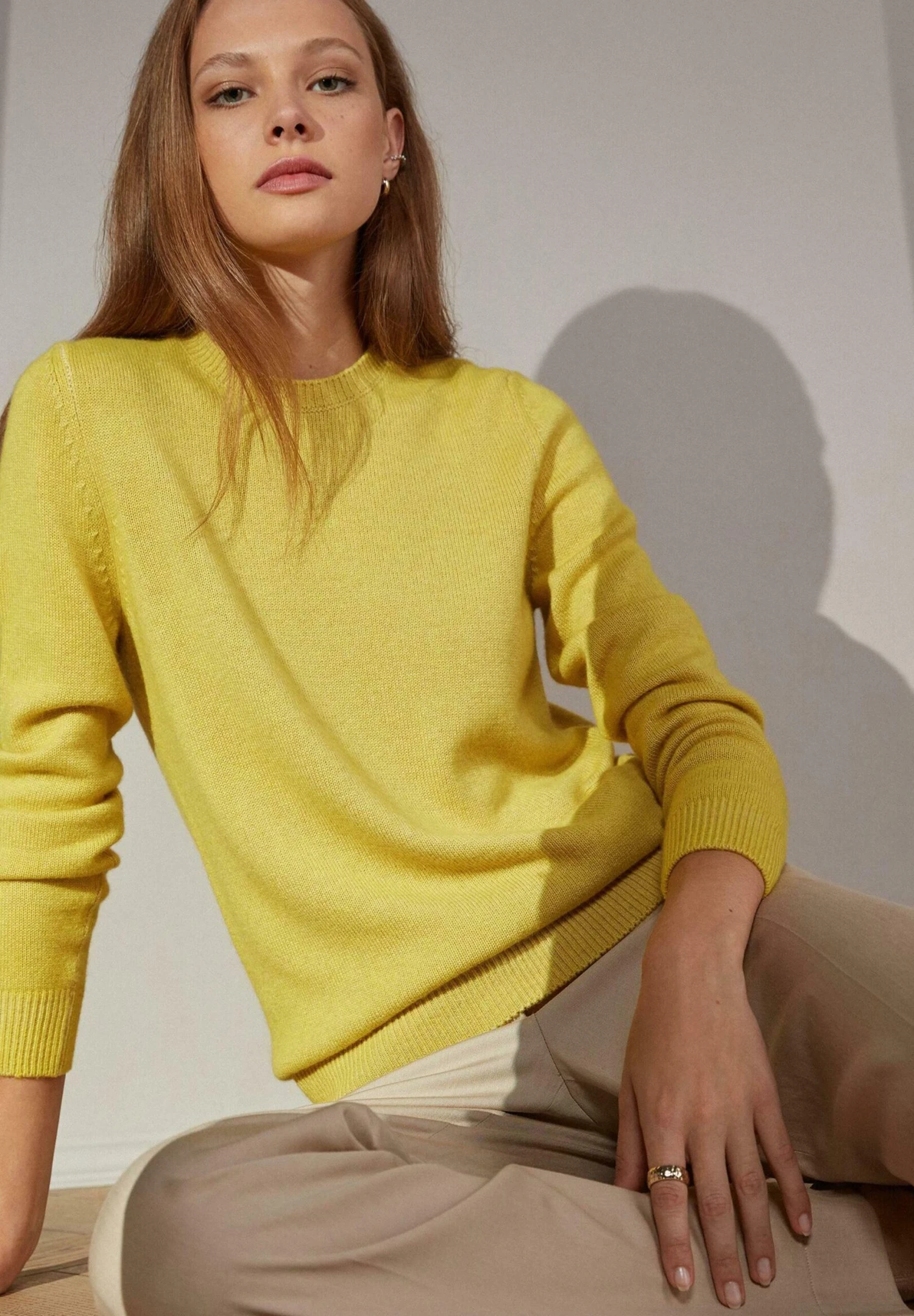 Ultrasoft Round Neck - Pullover - Gelb Giallo Tc 6 Ultrasoft Round Neck - Pullover - Gelb Giallo Tc – Image 4