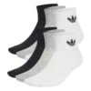 Adidas Originals Mid Ankle 6 Pack - Chaussettes - White/Medium Grey Heather/Black -Next Soldes 32365f5c0ebd4020ac746685bb6787d5