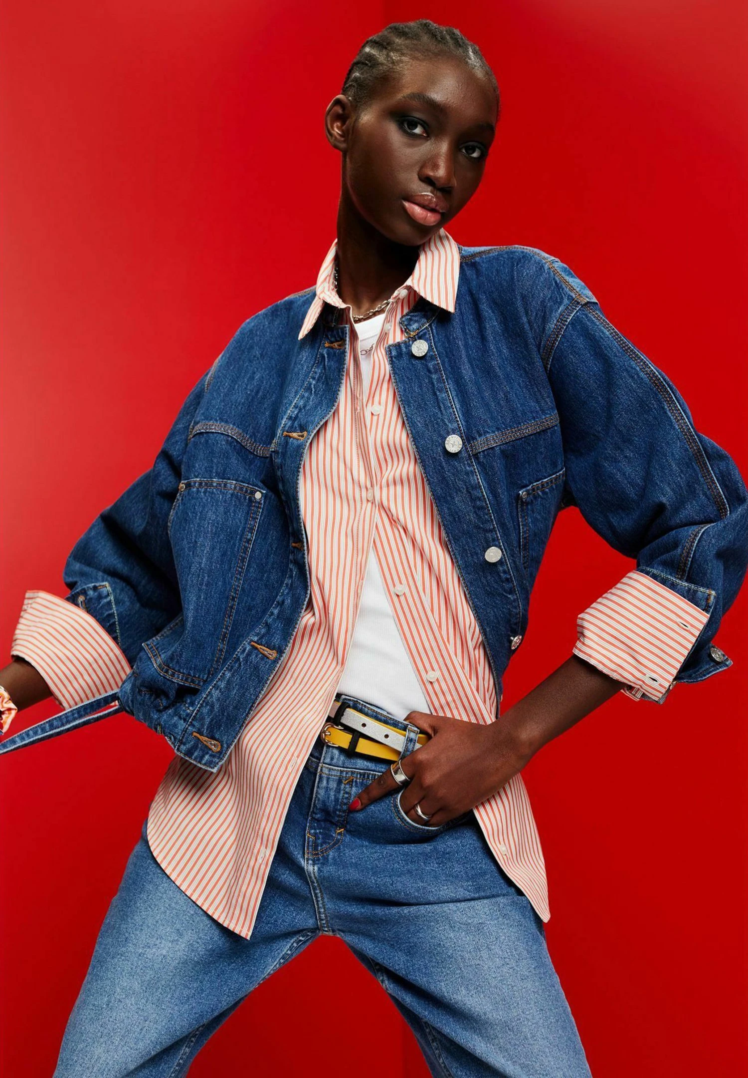 ESPRIT Veste En Jean - Blue Dark Washed 11 ESPRIT Veste En Jean - Blue Dark Washed – Image 9