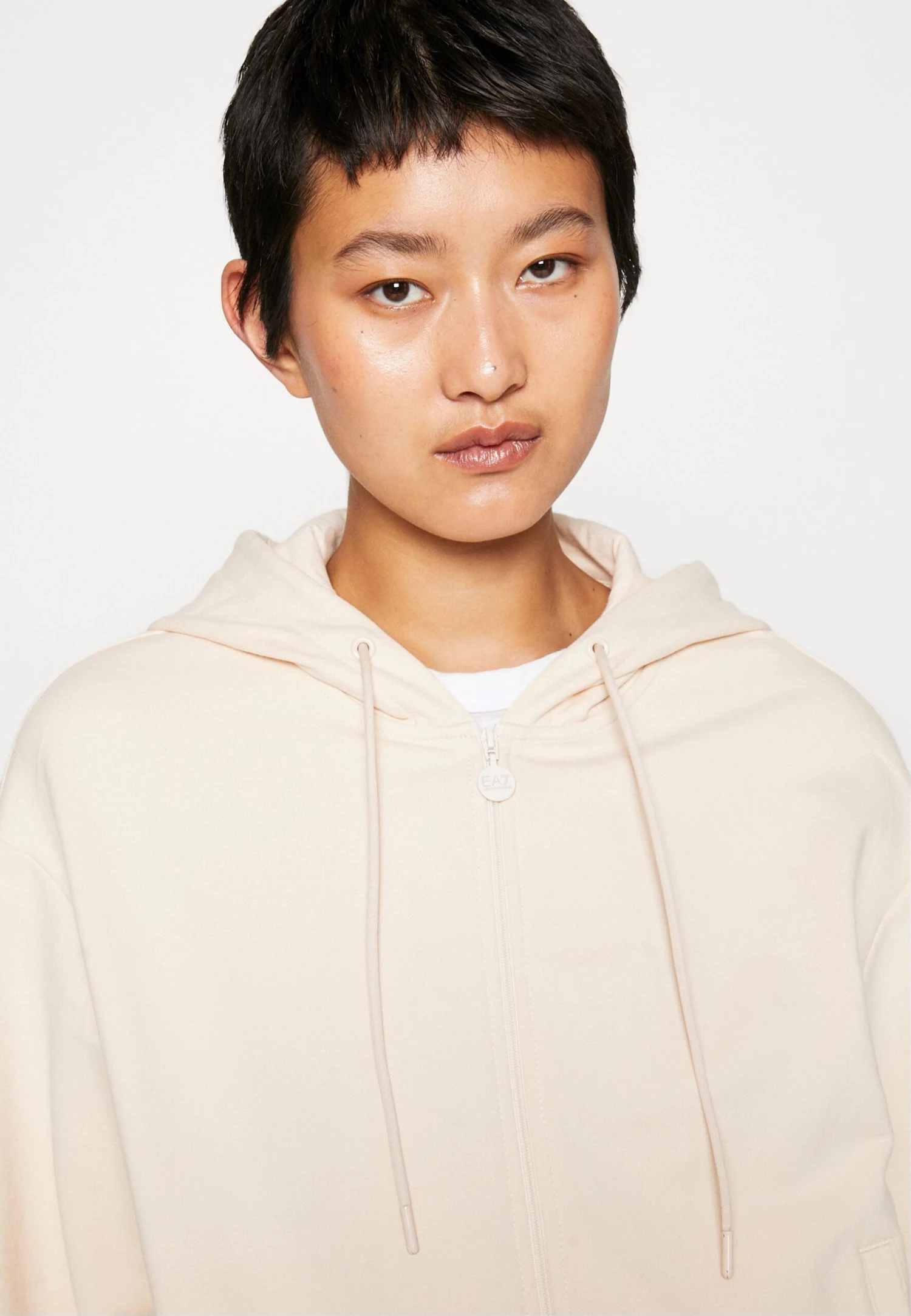 EA7 Emporio Armani Sweat Zippé - Pink Tint/Eagle Black 7 EA7 Emporio Armani Sweat Zippé - Pink Tint/Eagle Black – Image 5