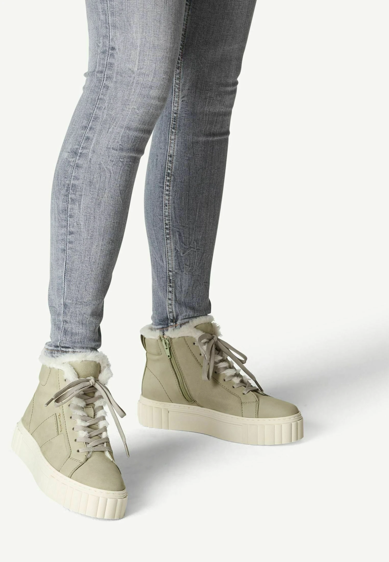 Tamaris Bottines À Plateau - Light Olive 3 Tamaris Bottines À Plateau - Light Olive