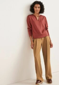 Next Long Sleeve Slinky Notch Neck Standard - Sweatshirt - Rust Brown 8 Next Long Sleeve Slinky Notch Neck Standard - Sweatshirt - Rust Brown -Next Soldes 33a2096e0429405982f5687134f64137