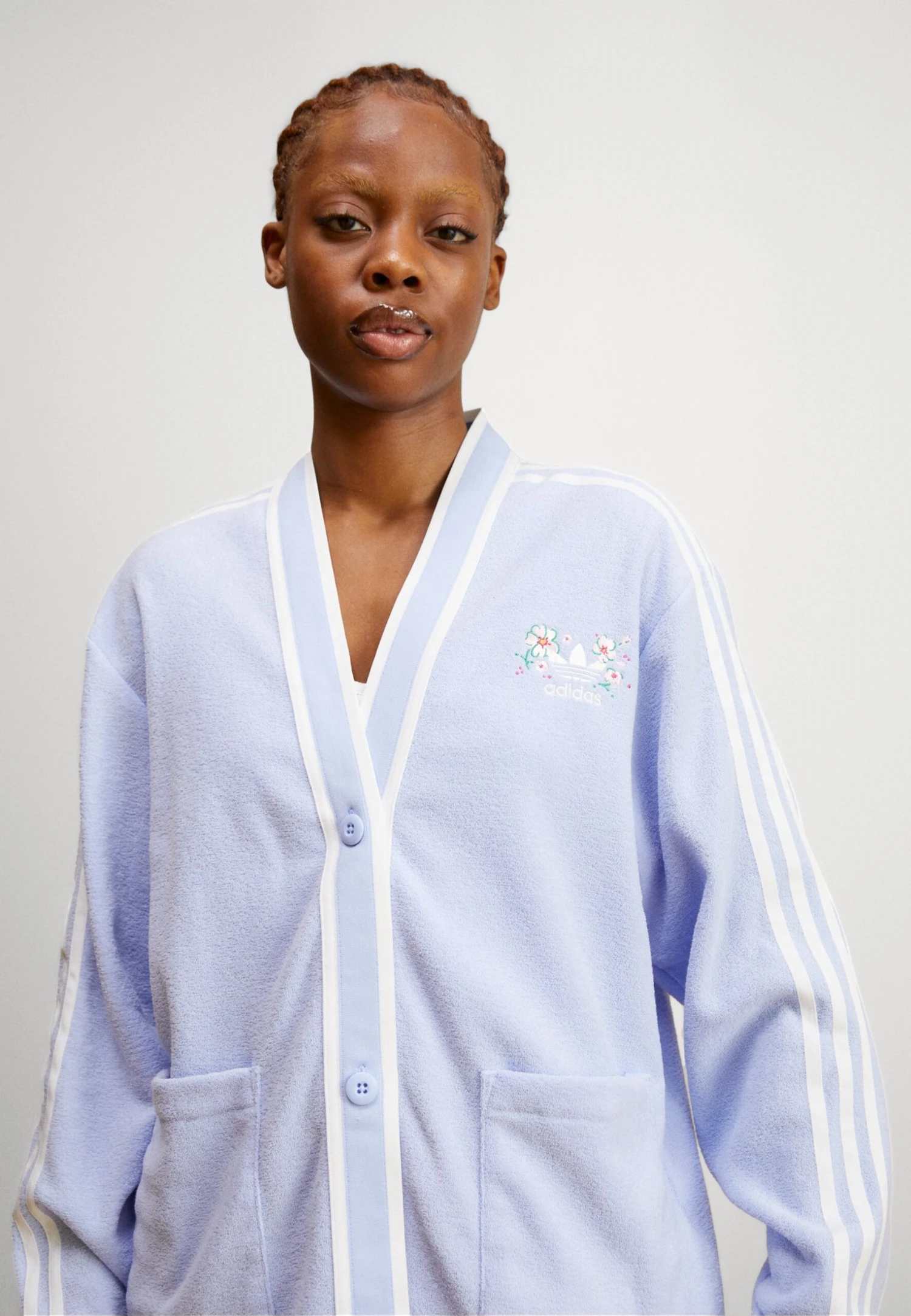 Adidas Originals Cardigan - Sweat Zippé - Blue Dawn 3 Adidas Originals Cardigan - Sweat Zippé - Blue Dawn