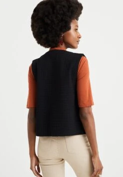 WE FASHION Met Embroidery - Veste Sans Manches - Black 10 WE FASHION Met Embroidery - Veste Sans Manches - Black -Next Soldes 34e534f9df0e4288845c33641fa6a80e