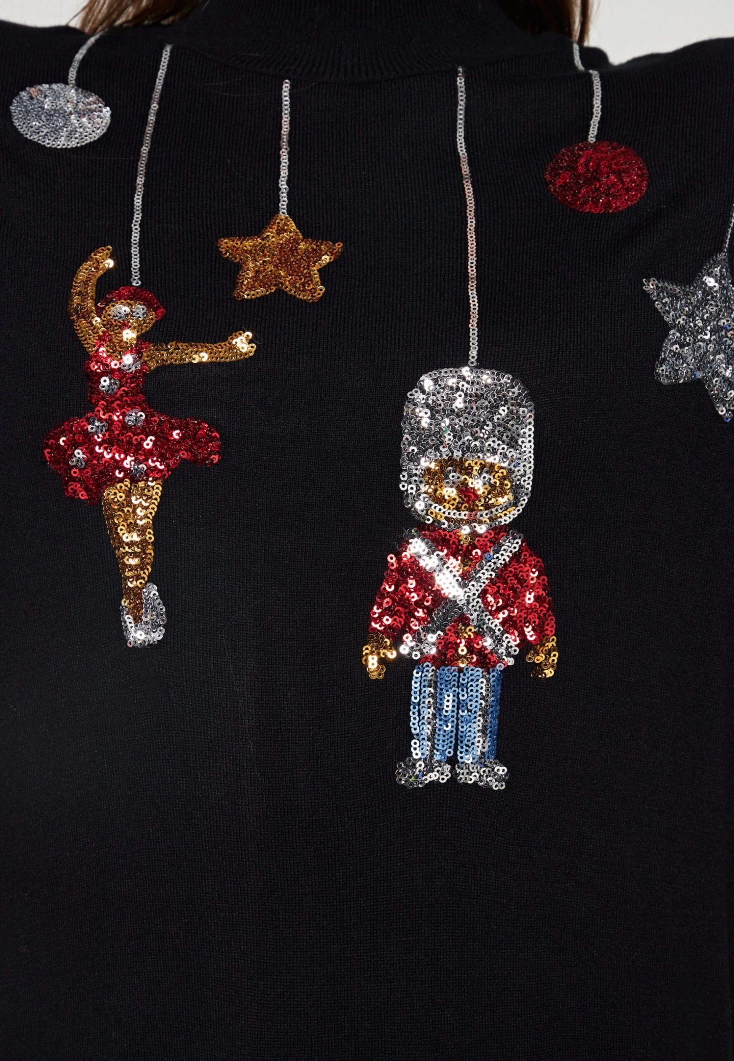 Vero Moda Vmqueenguard Highnck Xmas - Pullover - Black 8 Vero Moda Vmqueenguard Highnck Xmas - Pullover - Black – Image 6