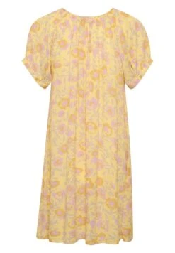 Kaffe Kaisolde Amber - Robe De Jour - Yellow Lupine Feather Flower -Next Soldes 36d8816c9f50440f944e7dc25a77909d