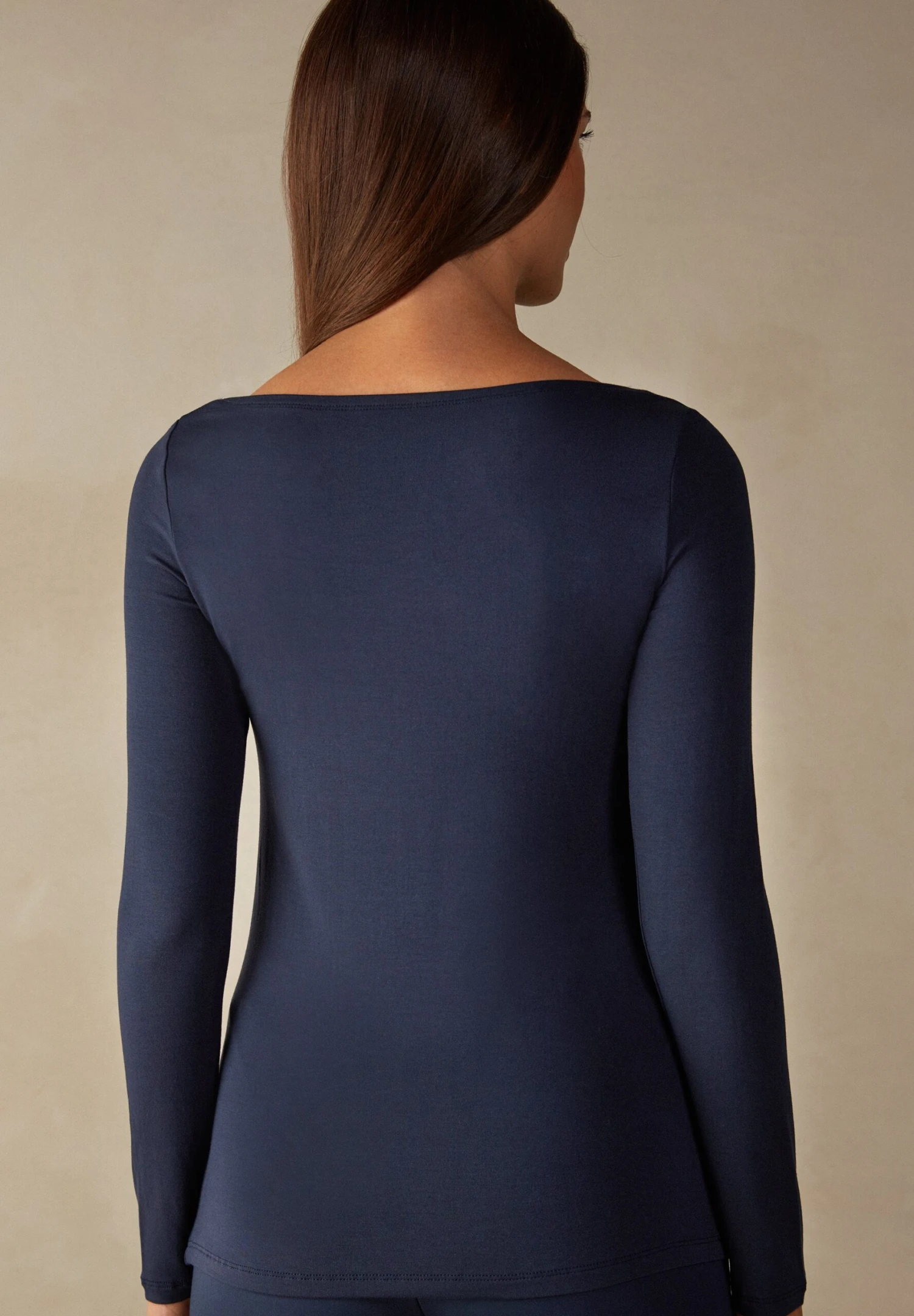 Intimissimi Scollo A Barchetta - T-Shirt À Manches Longues - Intense Blue 4 Intimissimi Scollo A Barchetta - T-Shirt À Manches Longues - Intense Blue – Image 2