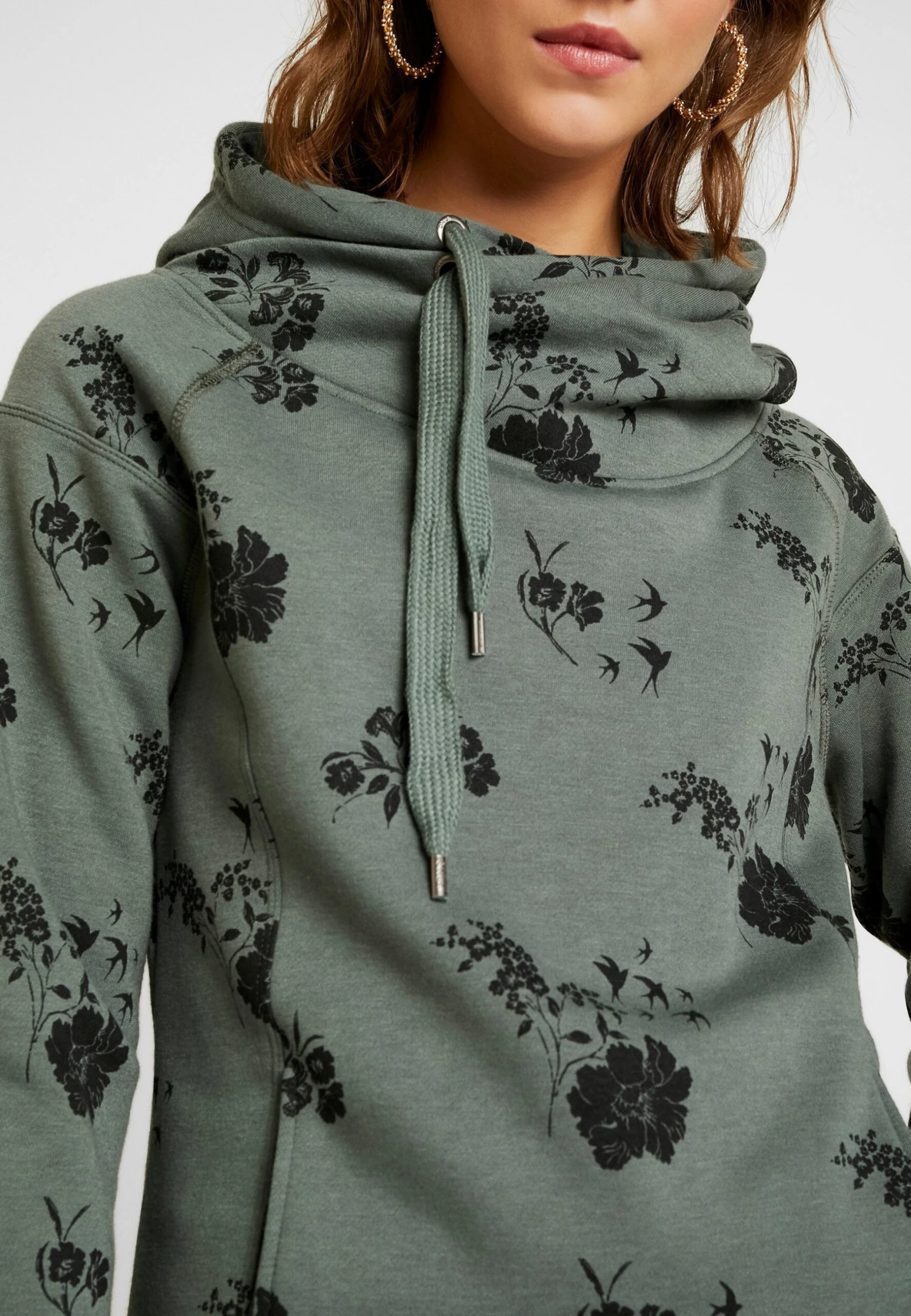 ONLY Onljalene Dot Hood - Sweat À Capuche - Balsam Green 8 ONLY Onljalene Dot Hood - Sweat À Capuche - Balsam Green – Image 6