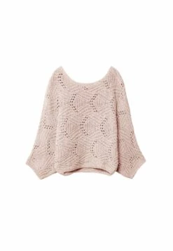 Stradivarius Batwing Open - Pullover - Light Pink -Next Soldes 37d2e994305e46428170b3735c31111a