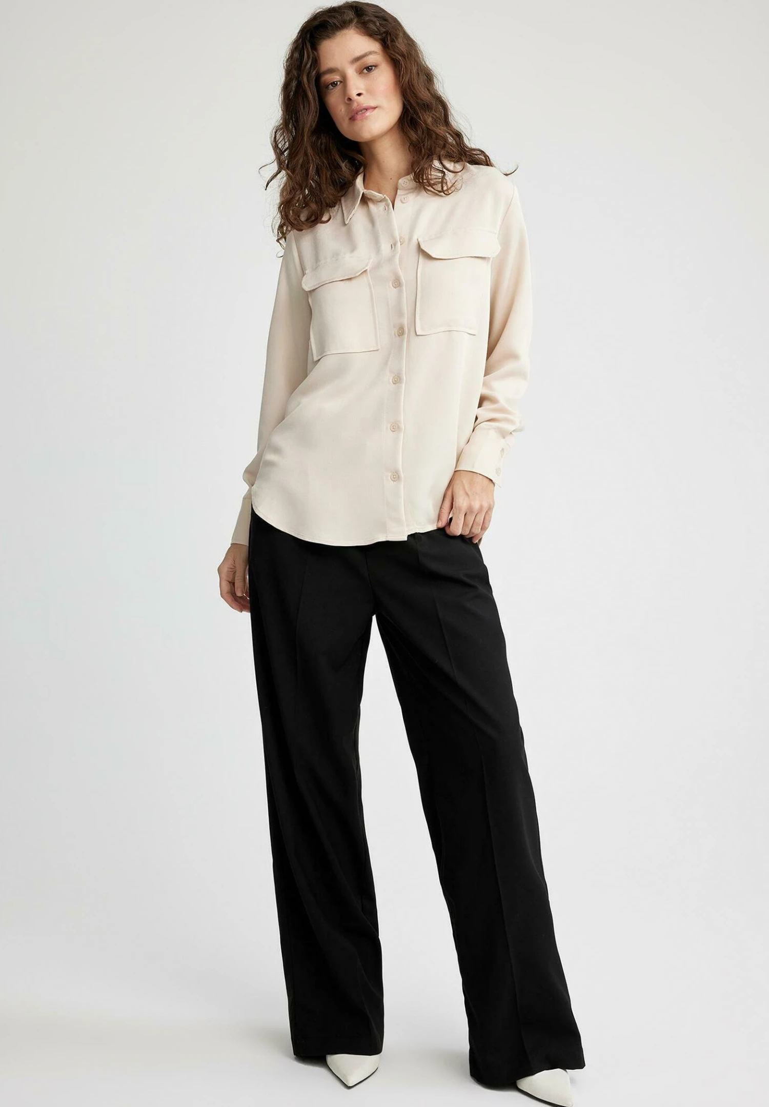 DeFacto Chemisier - Beige 4 DeFacto Chemisier - Beige – Image 2